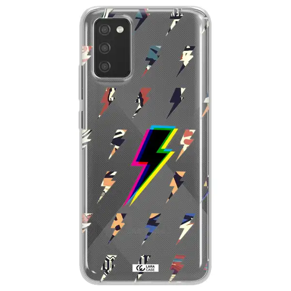 Thunder Glitch Samsung A02S Clear TPU Case
