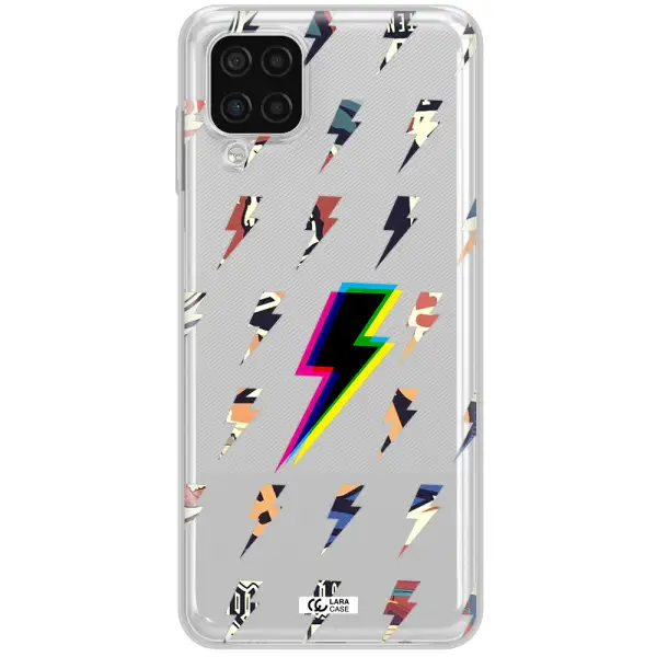 Thunder Glitch Samsung A12 4g Clear TPU Case