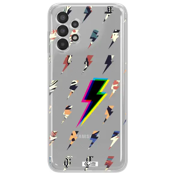 Thunder Glitch Samsung A13 Clear TPU Case