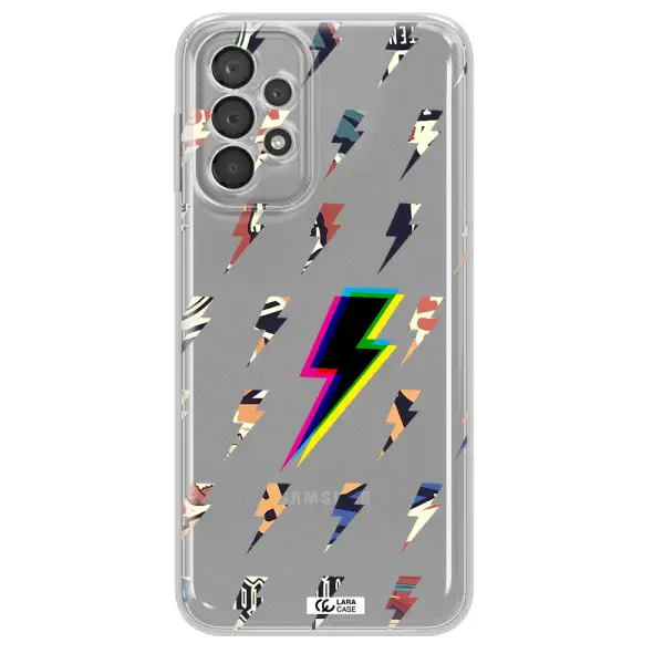 Thunder Glitch Samsung A23 5G Clear Tpu Case