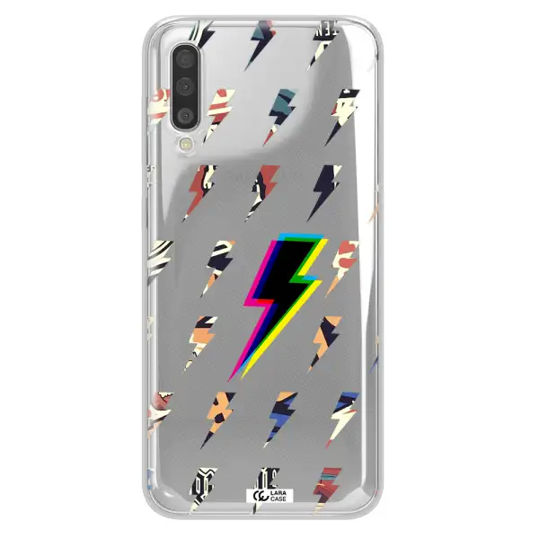 Thunder Glitch Samsung A50 Clear TPU Case