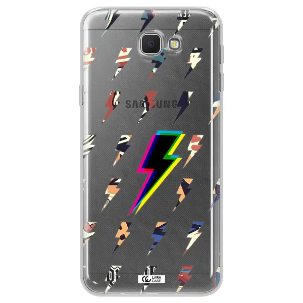 Thunder Glitch Samsung J5 Prime Clear TPU Case