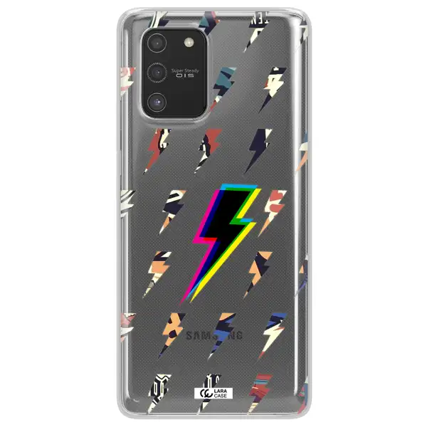 Thunder Glitch Samsung S10 Lite Clear TPU Case