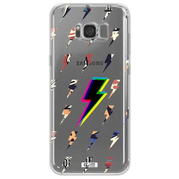 Thunder Glitch Samsung S8 Plus Clear TPU Case