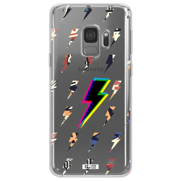 Thunder Glitch Samsung S9 Clear TPU Case
