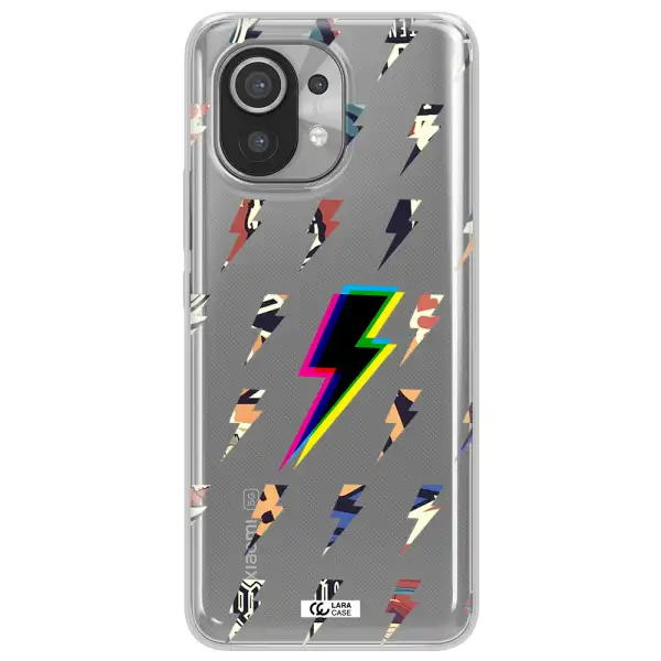 Thunder Glitch Xiaomi Mi 11 Clear TPU Case