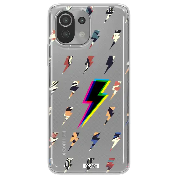 Thunder Glitch Xiaomi Mi 11 Lite Clear TPU Case