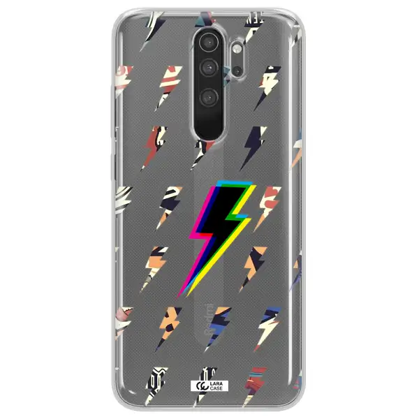 Thunder Glitch Xiaomi Note 8 Pro Clear TPU Case