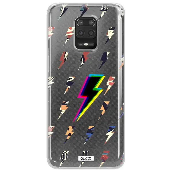 Thunder Glitch Xiaomi Note 9S Clear TPU Case