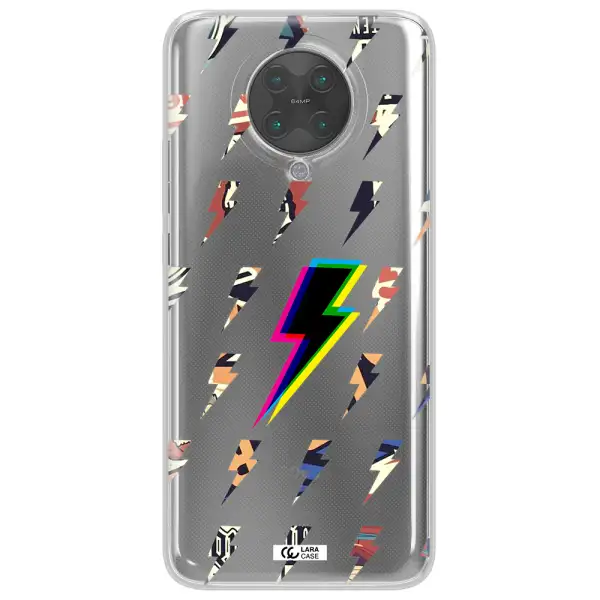 Thunder Glitch Xiaomi Poco F2 Pro Clear TPU Case