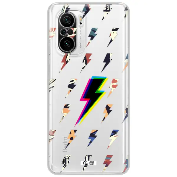 Thunder Glitch Xiaomi Poco F3 Clear Tpu Case