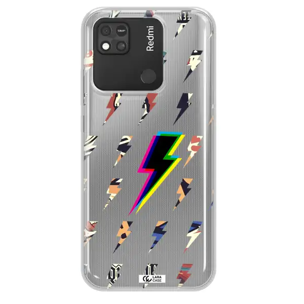 Thunder Glitch Xiaomi Redmi 10A Clear TPU Case