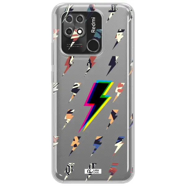 Thunder Glitch Xiaomi Redmi 10C Clear TPU Case