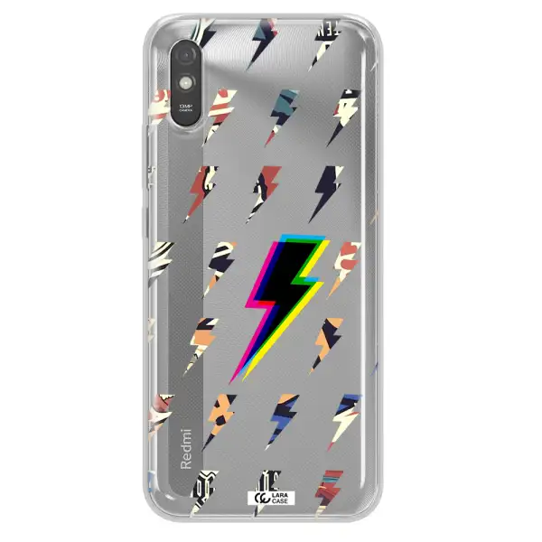 Thunder Glitch Xiaomi Redmi 9A Clear TPU Case