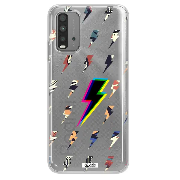 Thunder Glitch Xiaomi Redmi 9T Clear TPU Case