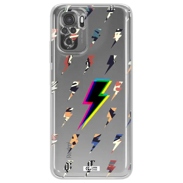 Thunder Glitch Xiaomi Redmi Note 10S Clear Tpu Case