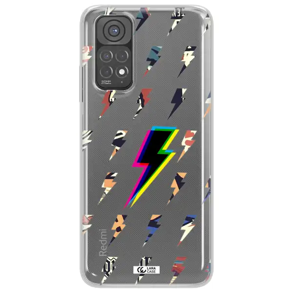 Thunder Glitch Xiaomi Redmi Note 11 Clear TPU Case