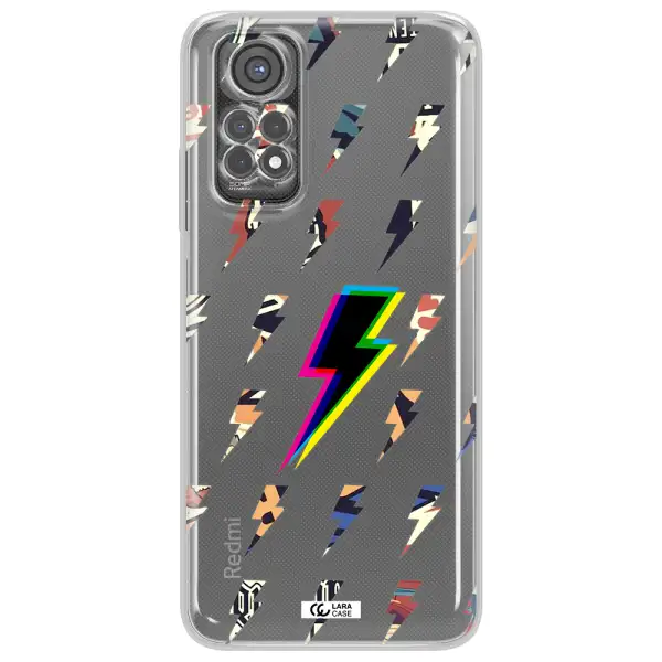 Thunder Glitch Xiaomi Redmi Note 11S Clear Tpu Case