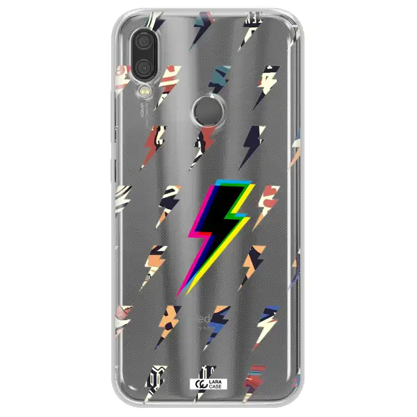 Thunder Glitch Xiaomi Redmi Note 7 Clear TPU Case