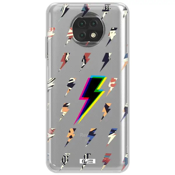 Thunder Glitch Xiaomi Redmi Note 9T Clear Tpu Case