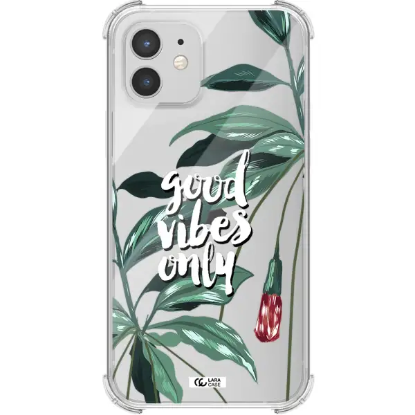 Tropical Vibes Green Apple iPhone 12 Clear PC Case