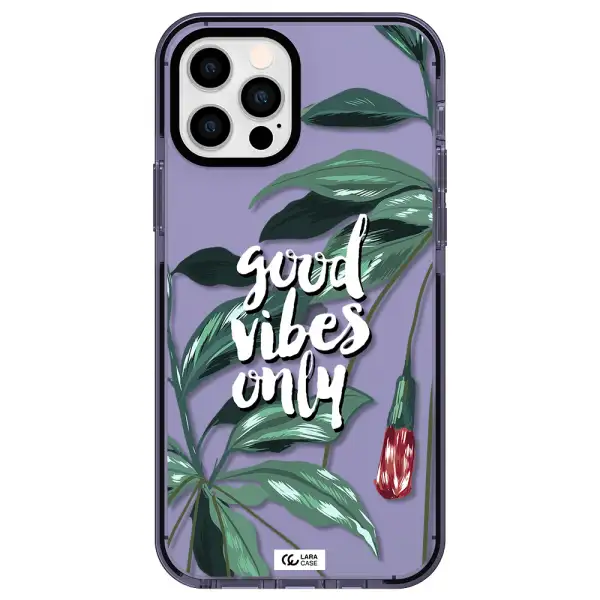 Tropical Vibes Green Apple iPhone 12 pro impact Lilac Case