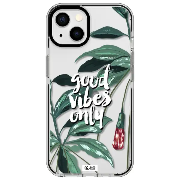 Tropical Vibes Green Apple iPhone 13 impact black border Case