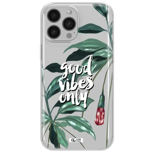 Tropical Vibes Green Apple iPhone 13 Pro Clear TPU Case