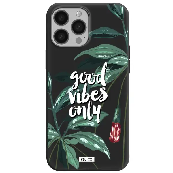 Tropical Vibes Green Apple iPhone 13 Pro Max Silicone black Case