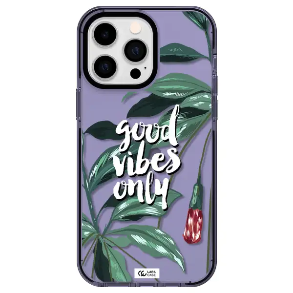 Tropical Vibes Green Apple iPhone 14 pro max impact Lilac Case
