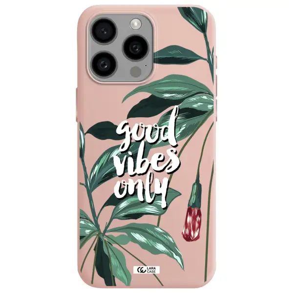 Tropical Vibes Green Apple Iphone 15 Pro max Silicone pastel pink Case