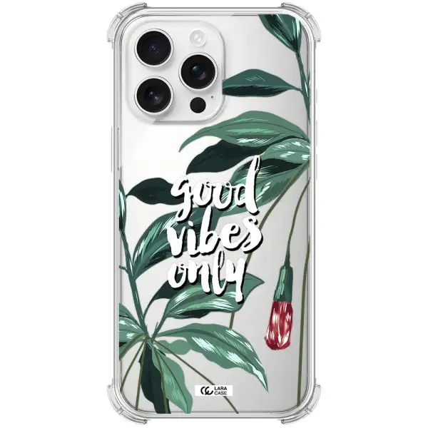 Tropical Vibes Green Apple Iphone 16 Pro Max Clear Pc Case