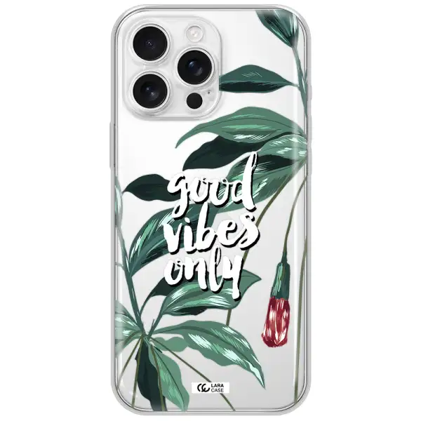 Tropical Vibes Green Apple Iphone 16 Pro Max Clear Tpu Case