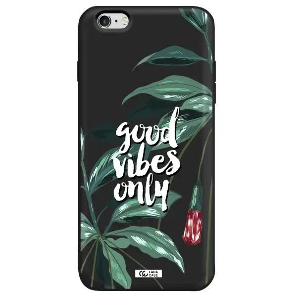 Tropical Vibes Green Apple iPhone 6 s plus Silicone black Case