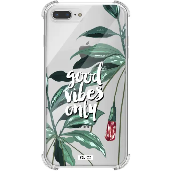Tropical Vibes Green Apple iPhone 8 plus Clear PC Case