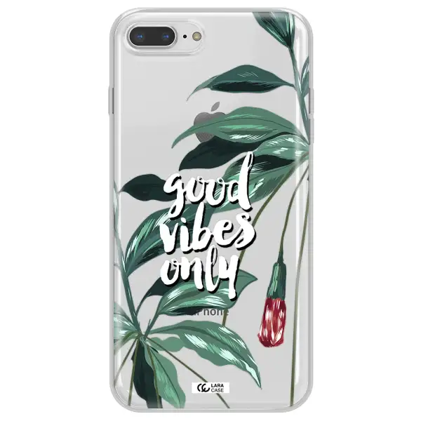 Tropical Vibes Green Apple iPhone 8 plus Clear TPU Case
