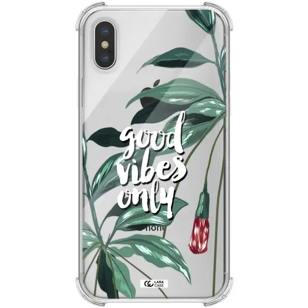 Tropical Vibes Green Apple iPhone XS max Clear PC Case