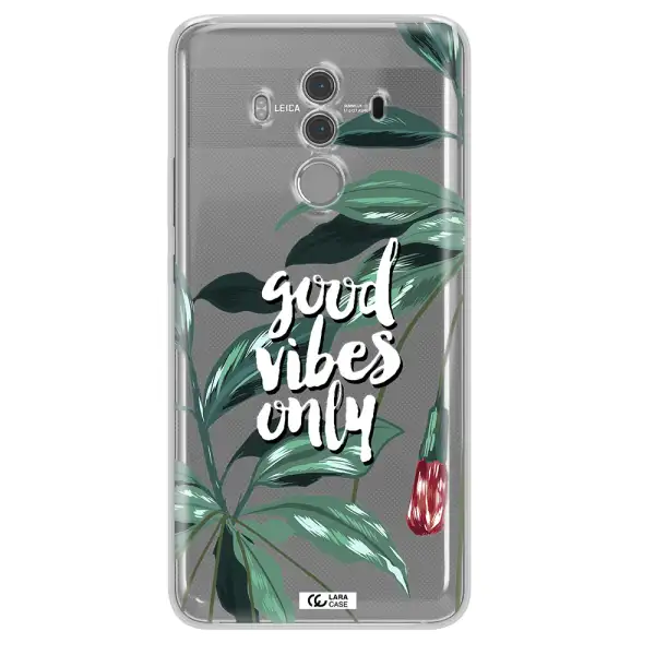 Tropical Vibes Green Huawei Mate 10 Pro Clear TPU Case
