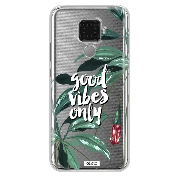 Tropical Vibes Green Huawei Mate 30 Lite Clear TPU Case