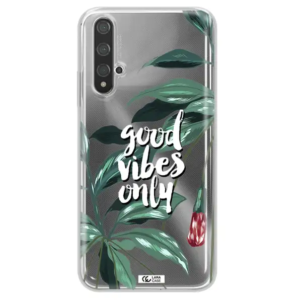 Tropical Vibes Green Huawei Nova 5t Clear TPU Case