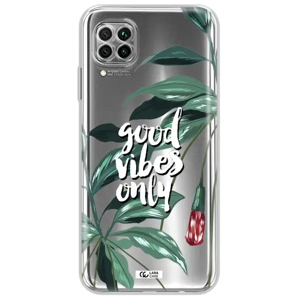 Tropical Vibes Green Huawei Nova 7I Clear Tpu Case