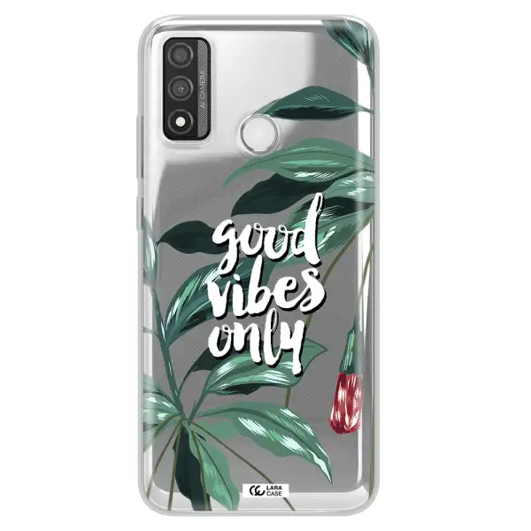 Tropical Vibes Green Huawei P Smart 2020 Clear TPU Case