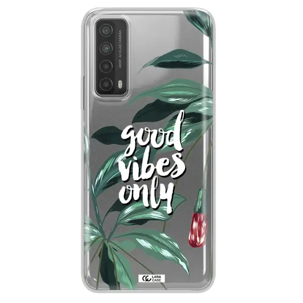 Tropical Vibes Green Huawei P Smart 2021 Clear TPU Case