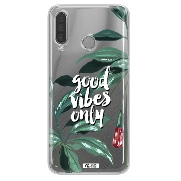 Tropical Vibes Green Huawei P30 Lite Clear TPU Case