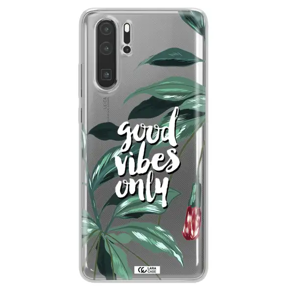 Tropical Vibes Green Huawei P30 Pro Clear TPU Case