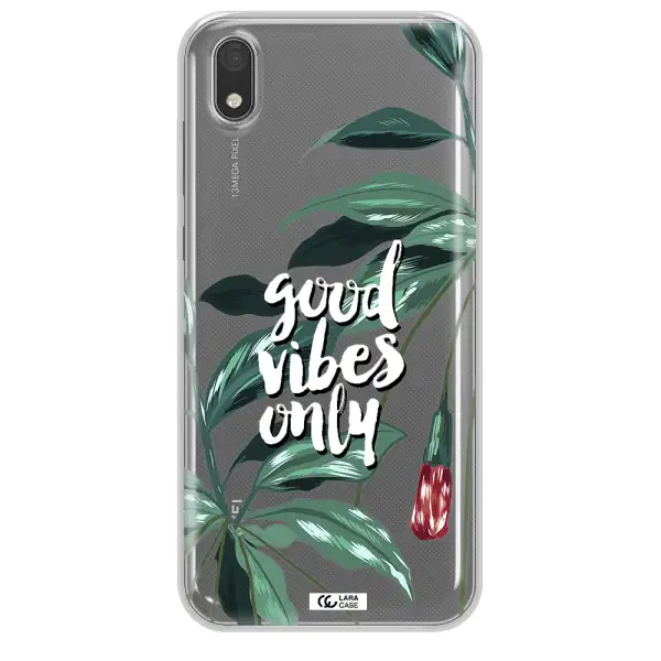 Tropical Vibes Green Huawei Y5 2019 Clear TPU Case