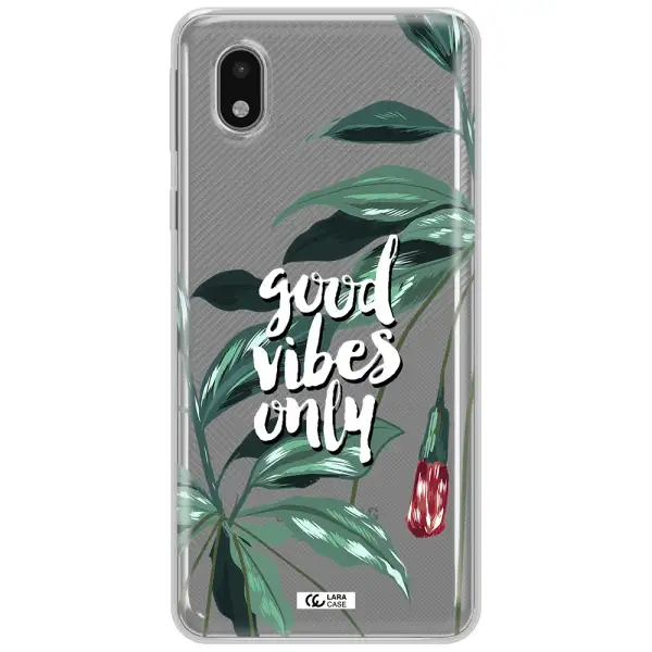 Tropical Vibes Green Samsung A01 Core Clear Tpu Case