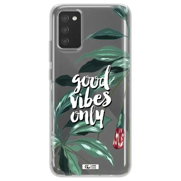 Tropical Vibes Green Samsung A02S Clear TPU Case