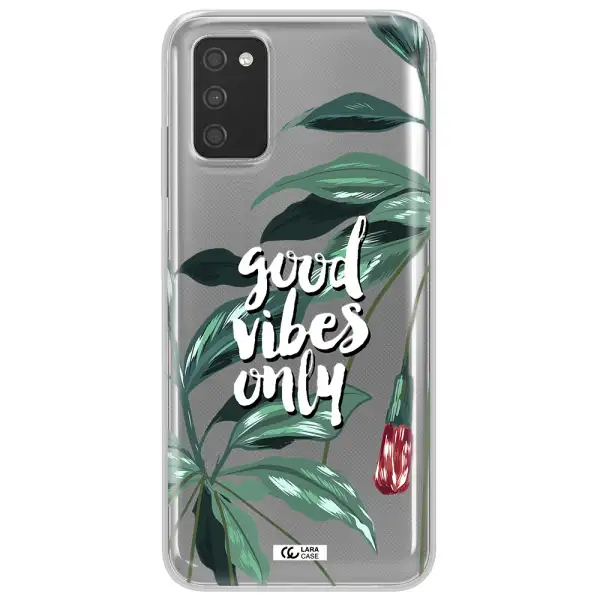 Tropical Vibes Green Samsung A03S Clear TPU Case