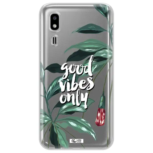 Tropical Vibes Green Samsung A2 Core Clear TPU Case